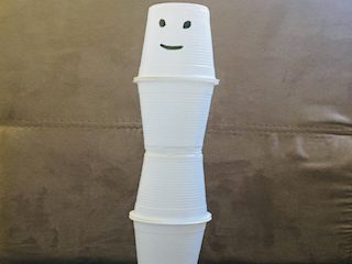 plastic cup ghost early education zone