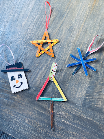 Christmas Crafts for Preschoolers Popsicle Decorations