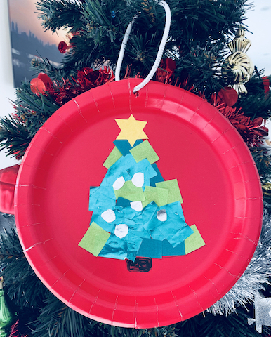 Christmas Crafts for Preschoolers Tree Collage 