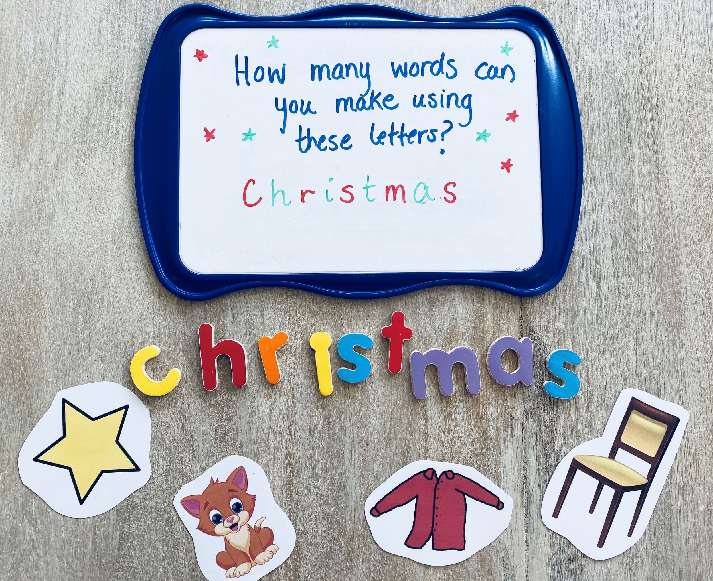 Christmas Word Building Challenge  Early Education Zone