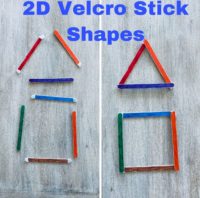 2D Velcro Stick Shapes