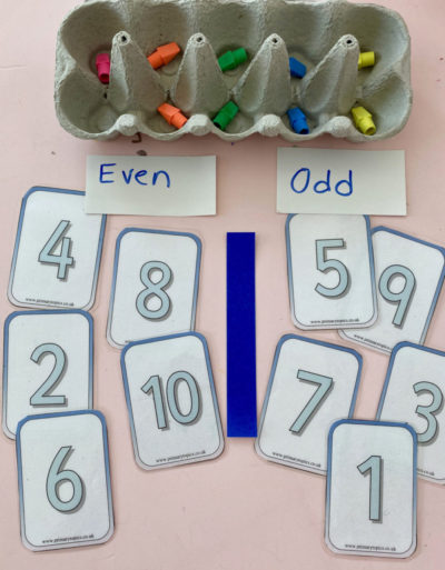 learning odd and even numbers activity