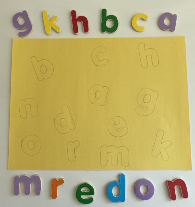 letter recognition matching game