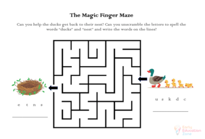 Magic FInger Duck Maze Activity