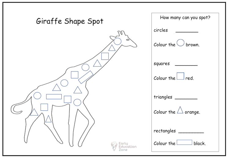 Giraffe Shape Recognition Roald Dahl