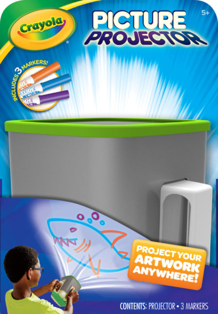 Discovery Kids Art Projector with Six Dry Erase Markers and 10 Reusable  Drawing Discs, White 
