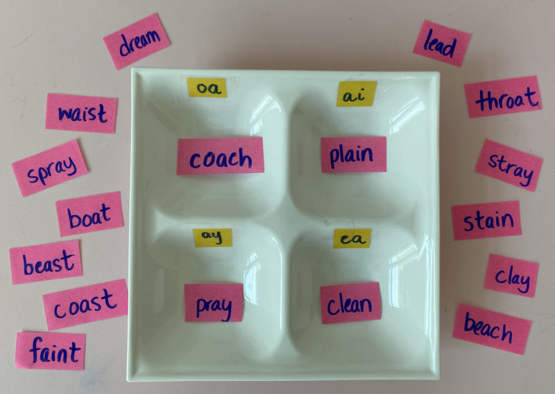 digraph sorting activity printable