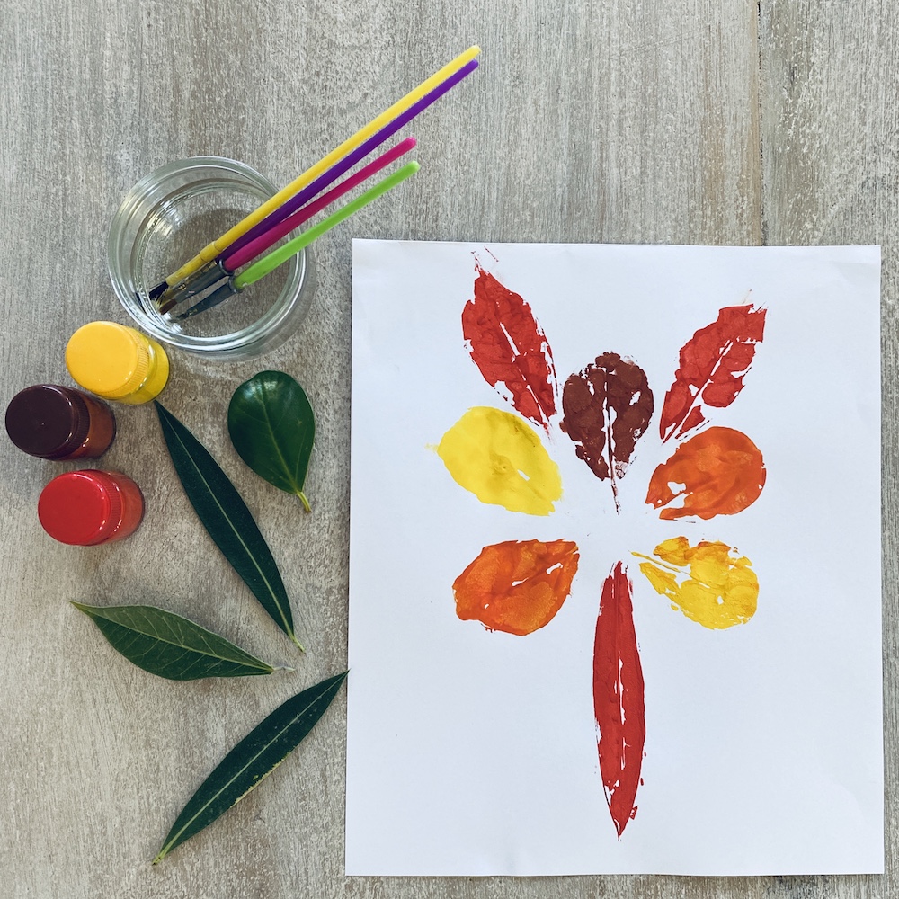 Leaf Printing Art - Early Education Zone