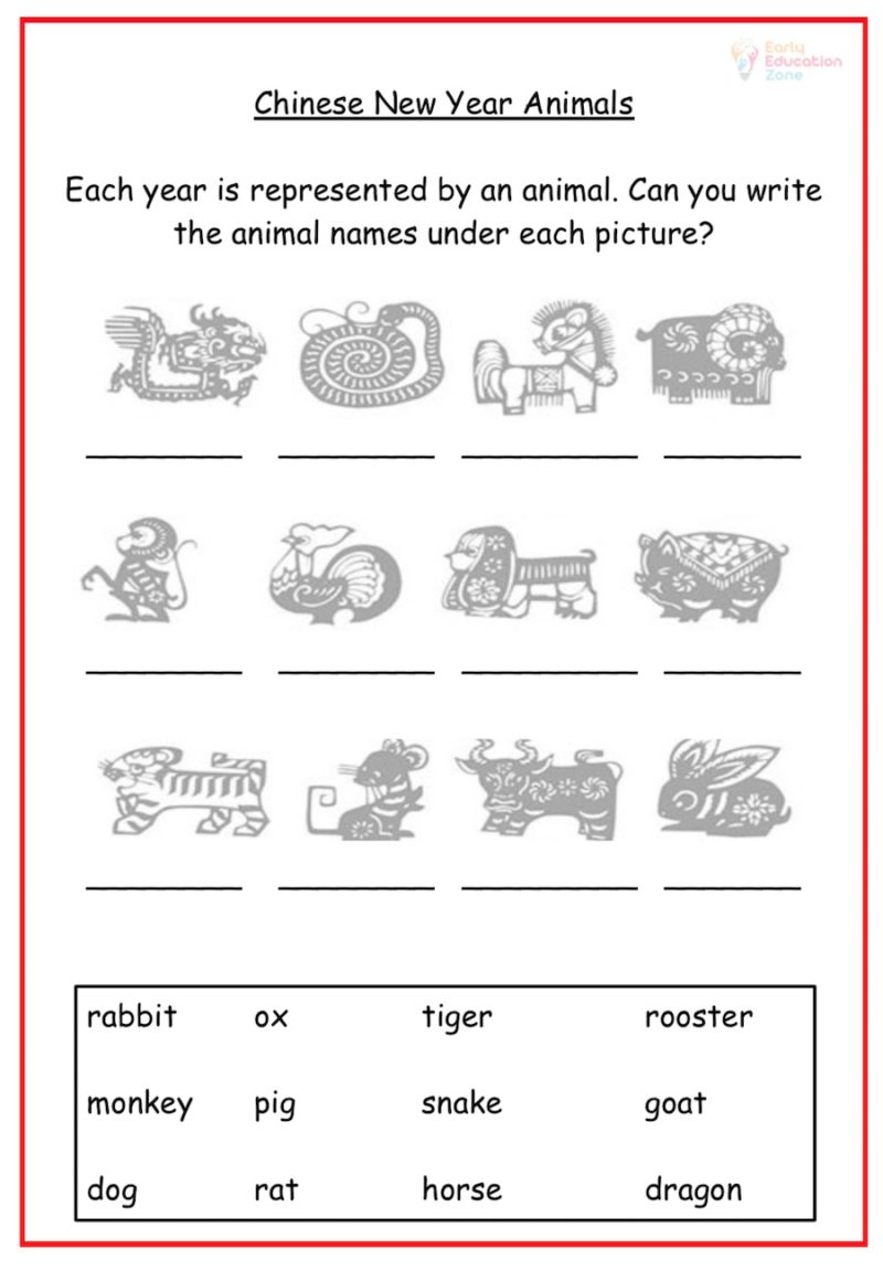Chinese New Year Animals | Early Education Zone