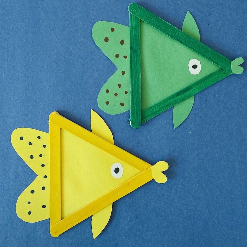 One fish two fish Lolly Stick Craft - Early Education Zone