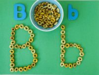 Cheerio letter building activity