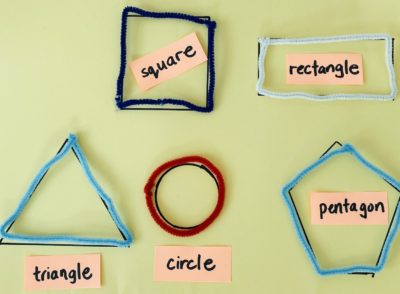 pipe cleaner 2D shapes
