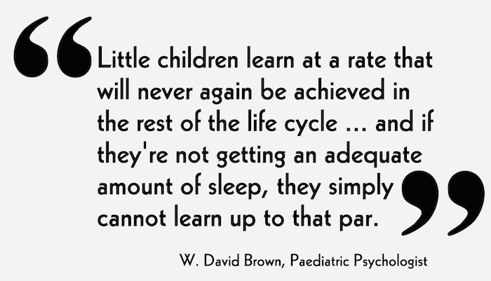 lack of sleep effects learning in children 