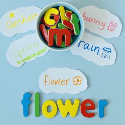 spring vocabulary word building hands-on activity