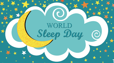 world sleep day march logo