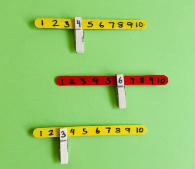 number recognition match-up activity