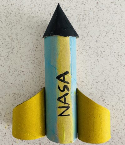 recycled rocket craft for kids